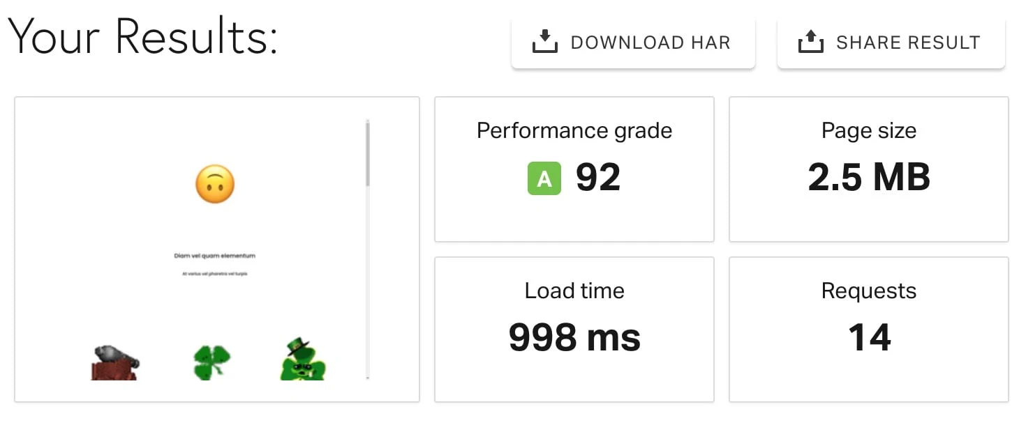 Jimdo absolute Ladezeit