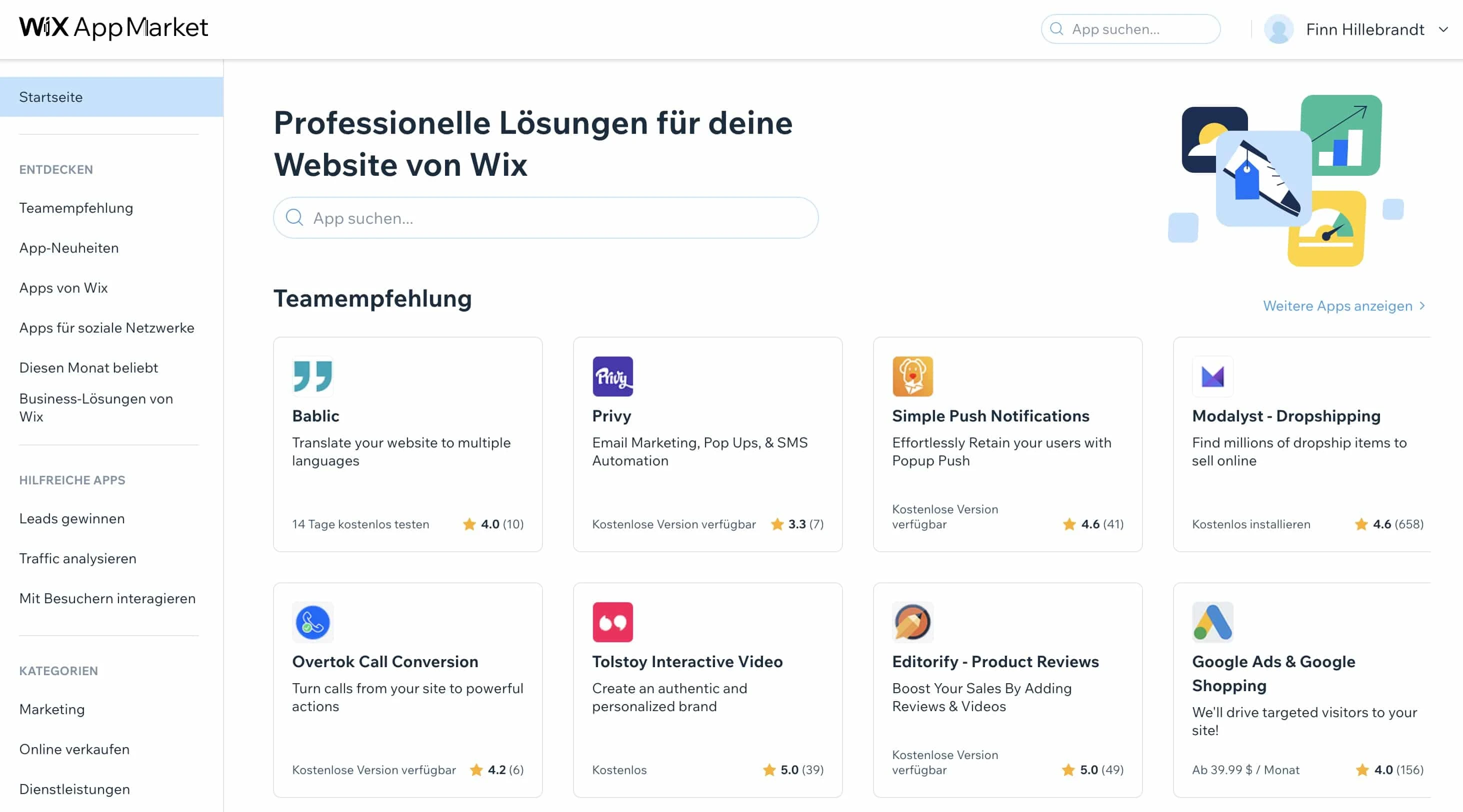 Wix App Market